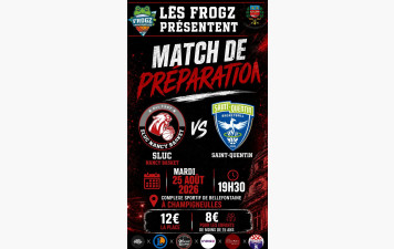 Match SLUC - Saint Quentin chez les FROGZ