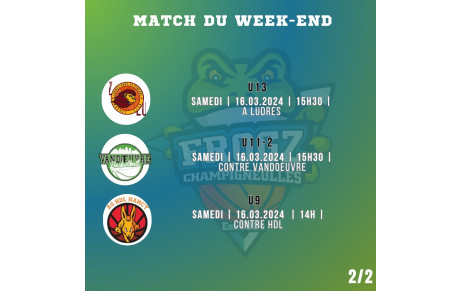 Match du week-end suite