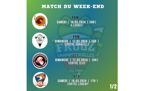Matchs du week-end 