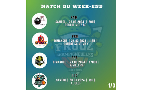 Matchs du week-end 