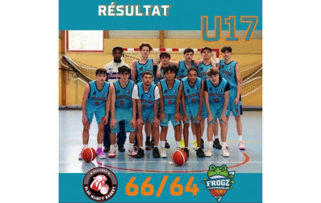 Défaite match de coupe U17