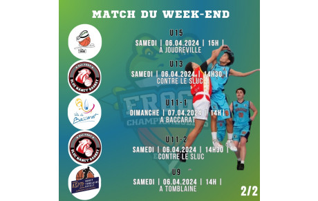 Match du week-end 2